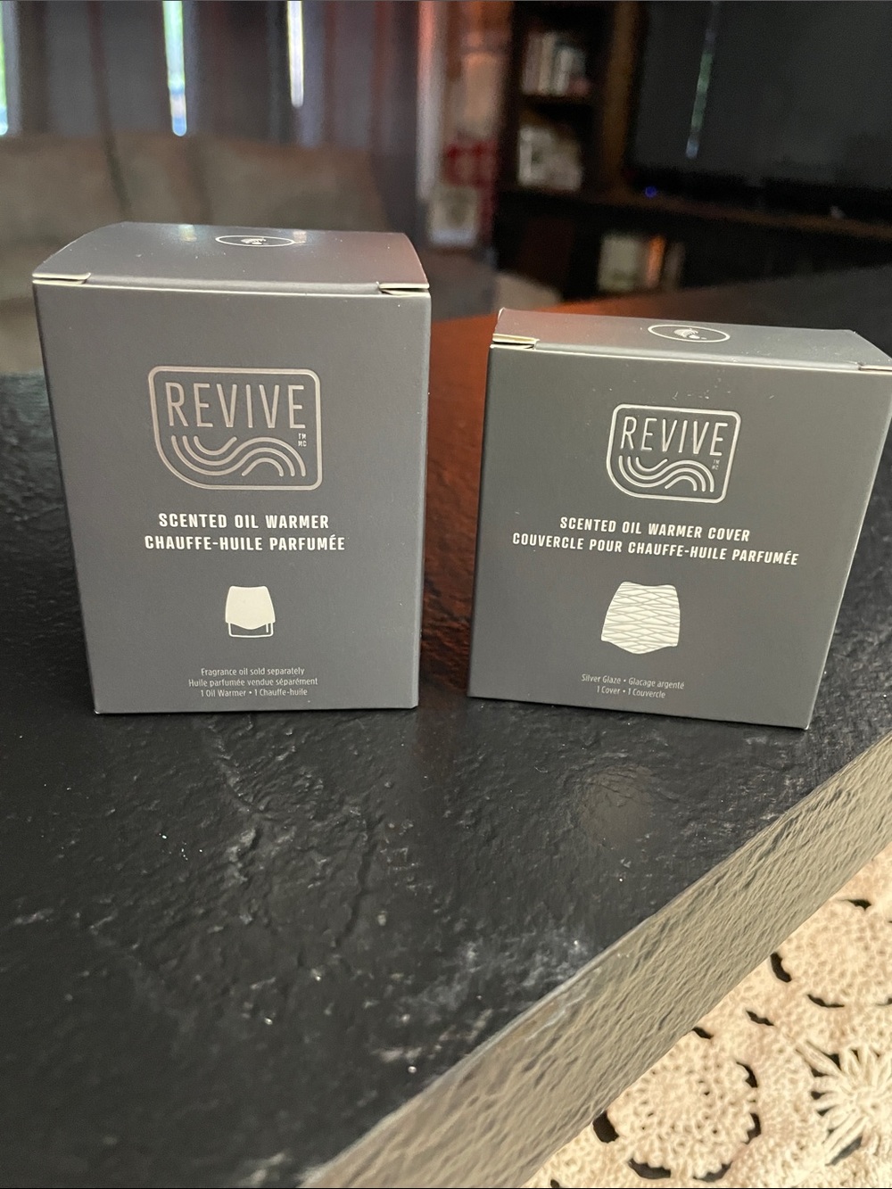 Revive Scented Oil Warmer & Cover - White/Cream Set New in Package